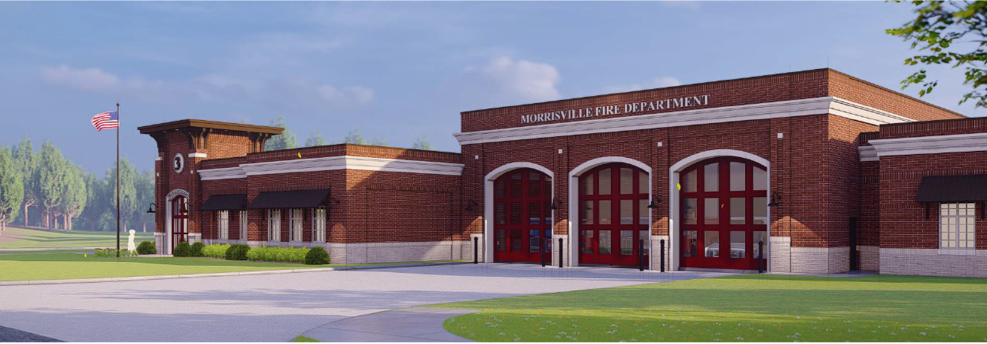 rendering of Fire Station 3