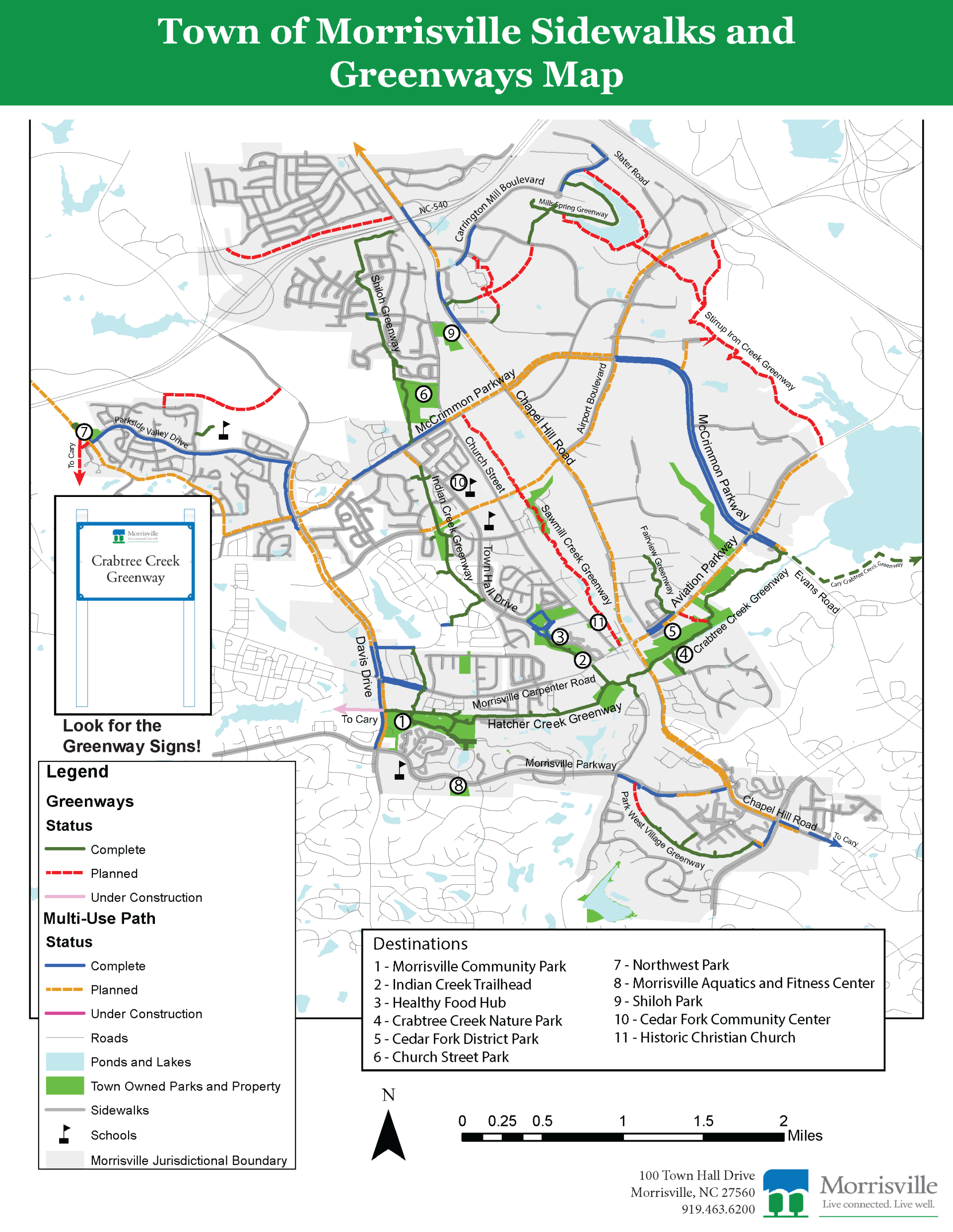 Parks and Greenways Map