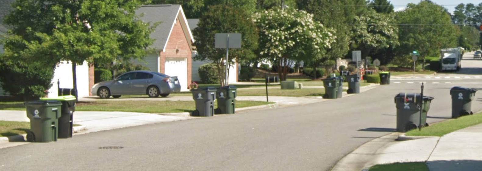 Garbage Carts on Street