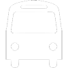 white bus icon