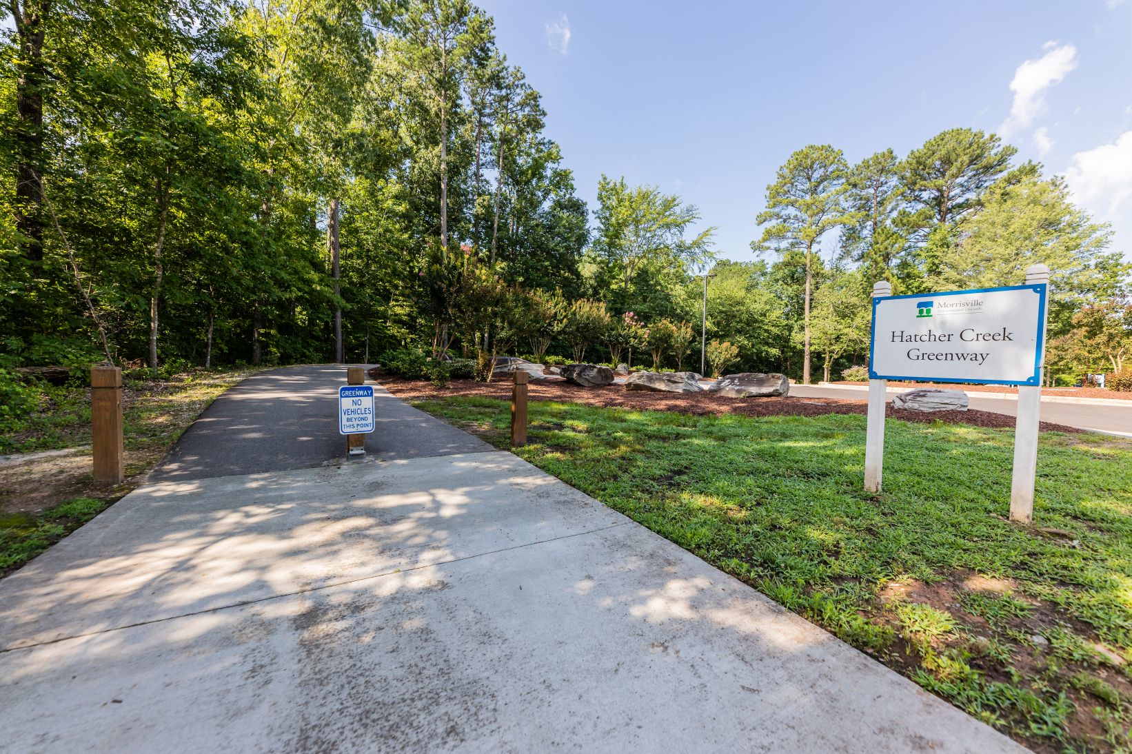 Hatcher Creek Greenway entrance