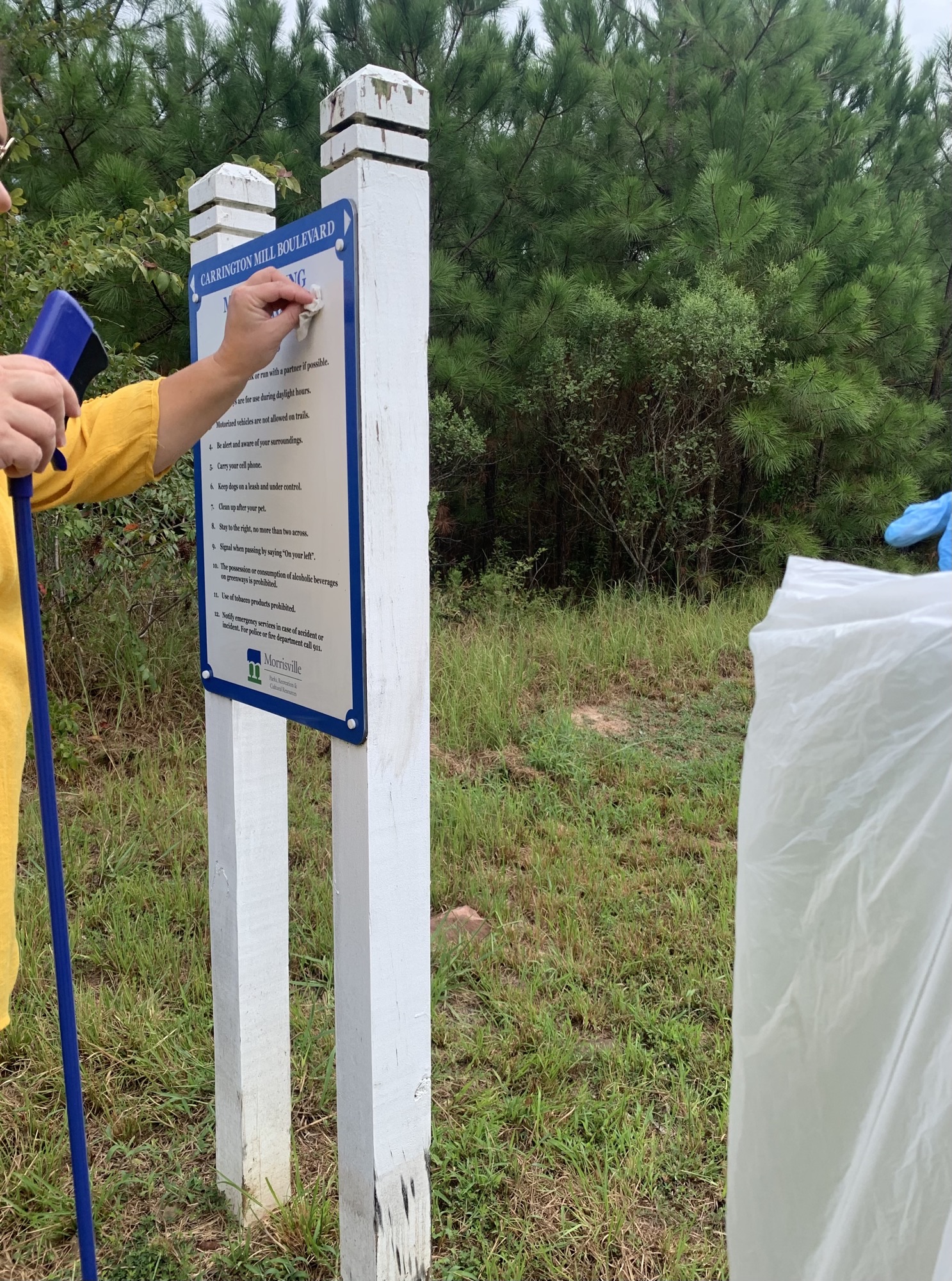 Crabtree Creek Sign Cleaning - Kodak Moments